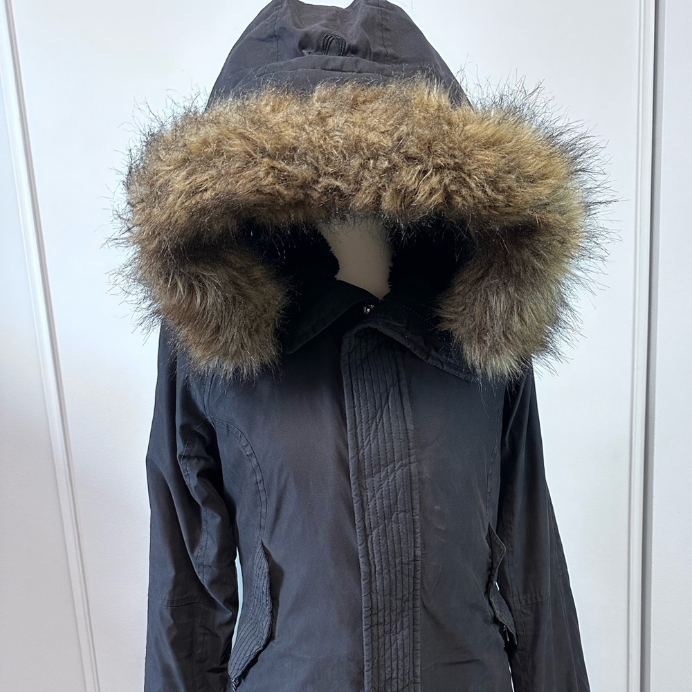 ❌SOLD❌TNA | Aritzia Black Aspen Parka - XS - Picture 1 of 7